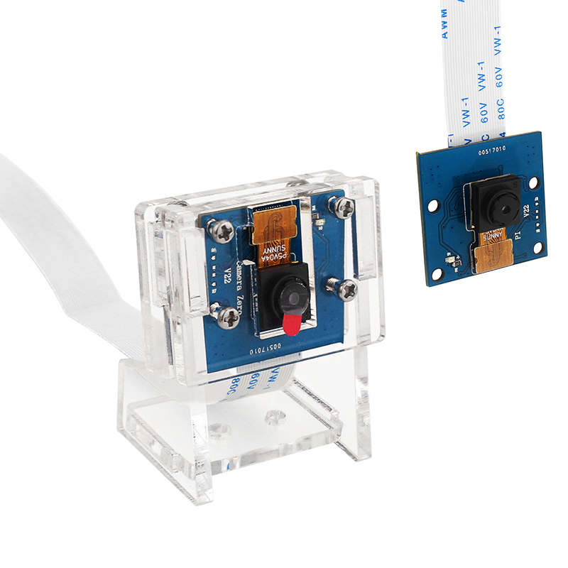 Pi Zero W Board - ゼロアクリルホルダーカメラ,オプションの69度,ov5647センサー,1080p, 2 w,5 mp,1080p