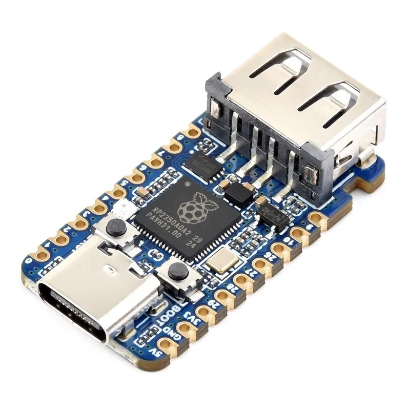 Pi Zero W Board - Pi Pico 2 RP2350 USB A/Zero開発ボード、オンボードタイプA/C拡張ポート搭載、2.0/1.1伝送対応