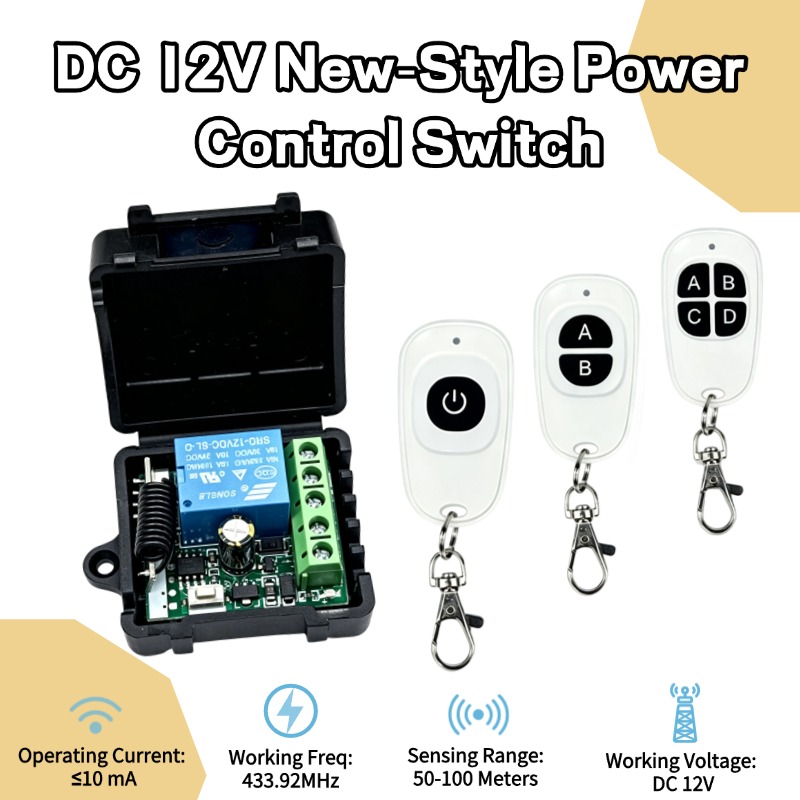 433Mhz Receiver Module - 433MHz DC 12V 1CHリレーモジュール受信機 EV1527 ワイヤレスリモートコントロールスイッチ