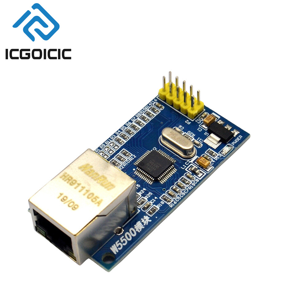 Ethernet Module W5500 - W5500 イーサネット モジュール – ハードワイヤード TCP/IP、32KB