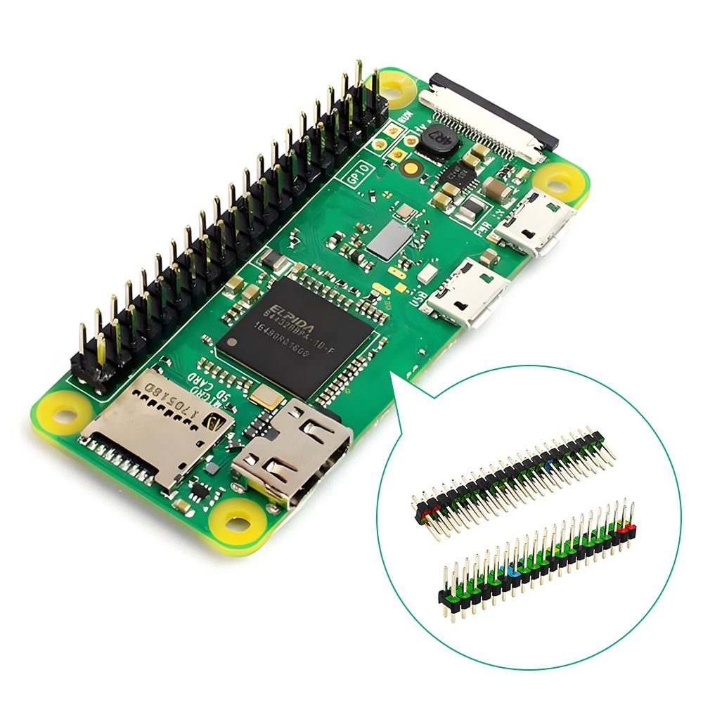 Pi Zero W Board - 2x20ピン開発ボードヘッダー、2.54mmピッチ、Raspberry Pi Zero/Raspberry Pi Zero W/Raspberry