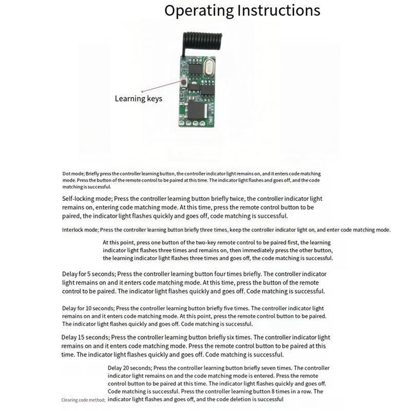B04B-For RFスイッチコントローラー+ワイヤレス受信 - 433Mhz Receiver Module のレビューと価格