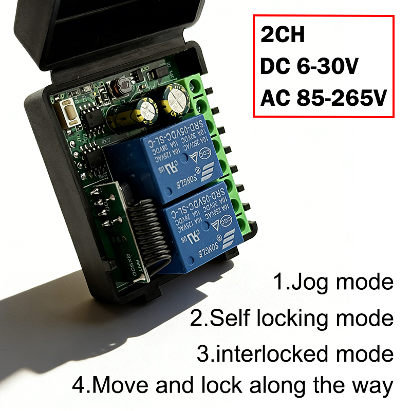 10A リレー受信モジュール 433MHz ワイヤレスリモコ - 433Mhz Receiver Module のレビューと価格