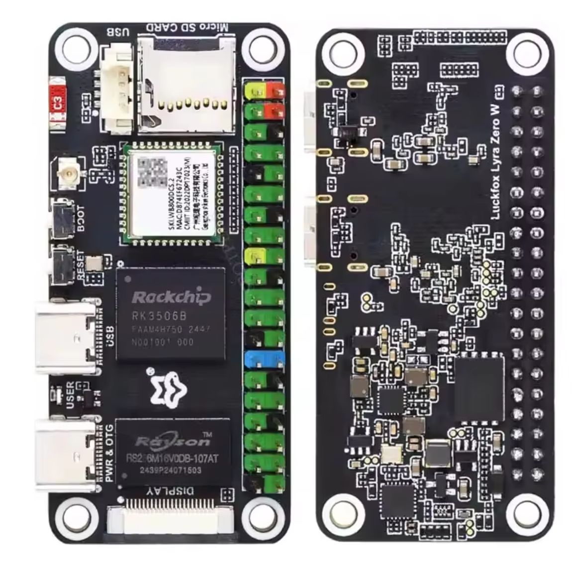 Luckfox Lyra Zero W RK3506B Ro - Pi Zero W Board のレビューと価格