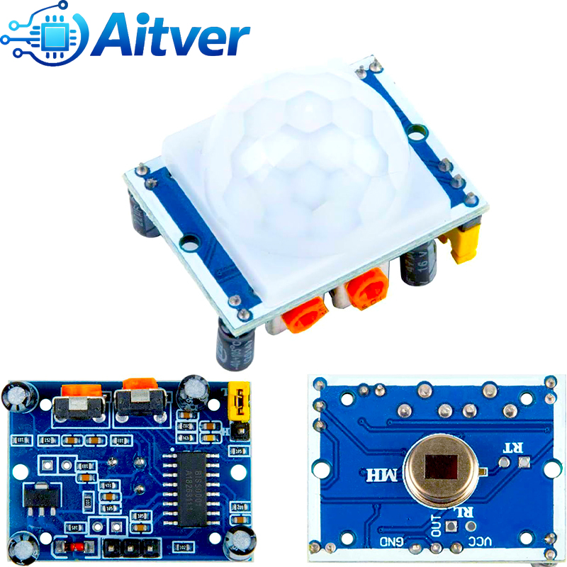 HC-SR501 PIR モーションセンサーモジュール、デュ - Motion Sensor Pir Wired のレビューと価格