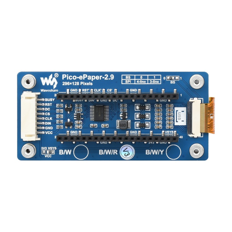 Waveshare Pico-ePaper-2.9-B、2. - Display Epaper 2.9 のレビューと価格
